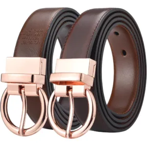 Ceinture réversible 2 en 1 en cuir