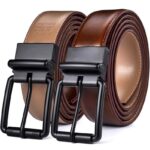 Ceinture réversible en cuir 2 en 1 pour homme