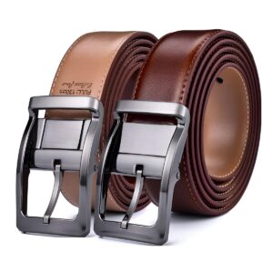 Ceinture réversible en cuir 2 en 1 pour homme
