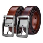 Ceinture réversible en cuir 2 en 1 pour homme
