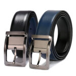 Ceinture réversible en cuir 2 en 1 pour homme