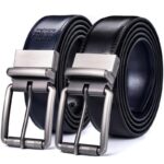 Ceinture réversible en cuir 2 en 1 pour homme