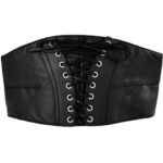 Sadie Model Wide Lace-Up Corset Belt