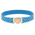 Sadye Model Heart-Shaped Quick Release Stretch Belt for Girls
