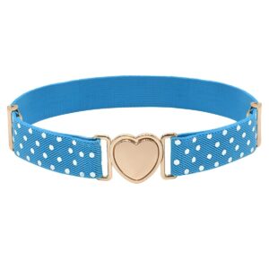 Sadye Model Heart-Shaped Quick Release Stretch Belt for Girls