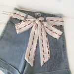 Sash Belt with Colour Band Patterns