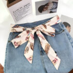 Sash Belt with Feather Patterns