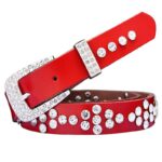 Strass Leather Belt for Women