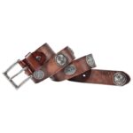 Ceinture Cloutée pour Homme cuir vieilli et décors