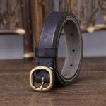 Ceinture fine en cuir pour femme