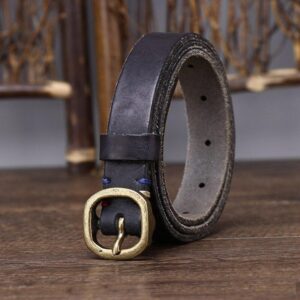 Ceinture fine en cuir pour femme