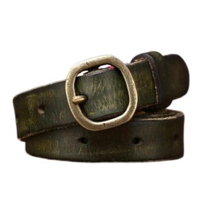 Ceinture fine en cuir pour femme