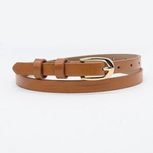 Ceinture fine en cuir pour femme