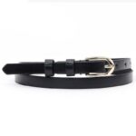 Ceinture fine en cuir pour femme
