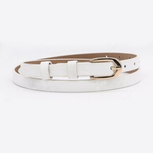 Ceinture fine en cuir pour femme