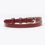 Ceinture fine en cuir pour femme