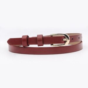 Ceinture fine en cuir pour femme