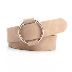 Ceinture tendance à boucle ronde pour femme