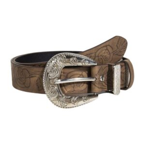 Western Belt with Floral Patterns