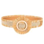 Wide Raphia Belt