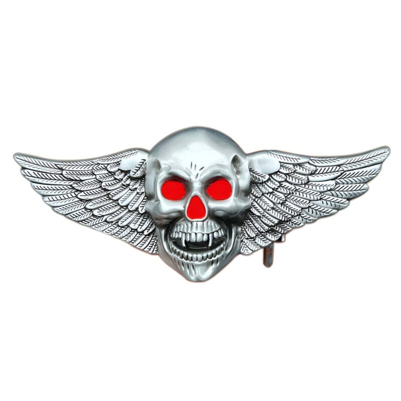 Winged Skull Belt Buckle