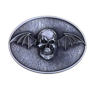 Winged Skull Belt Buckle