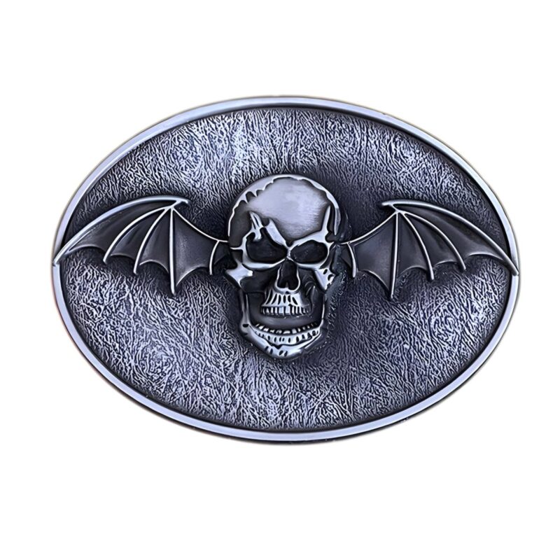 Winged Skull Belt Buckle