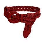 Ceinture en cuir tressée