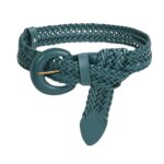 Ceinture en cuir tressée