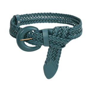 Ceinture en cuir tressée