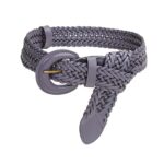 Ceinture en cuir tressée