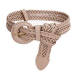 Ceinture en cuir tressée