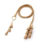 Ceinture à nouer modèle Clanti - Beige / 80-120 cm (Taille Unique)