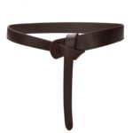 Wrap belt in soft leather