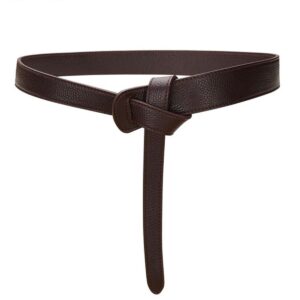 Wrap belt in soft leather