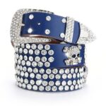 Ceinture à Strass en Cuir pour femme