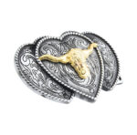 Bull Head with Hearts