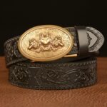 Ceinture Esprit Animal à motif 3 têtes de loup