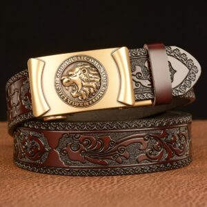 Ceinture Esprit Animal à motif tête de lion