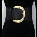 Ceinture Extra Large XXL à boucle dorée imposante