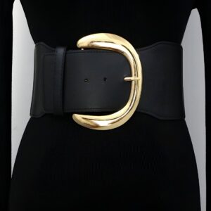 Ceinture Extra Large XXL à boucle dorée imposante