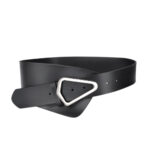 Ceinture Extra Large XXL asymétrique à boucle triangulaire