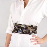 Ceinture Obi à motifs carpe Koï